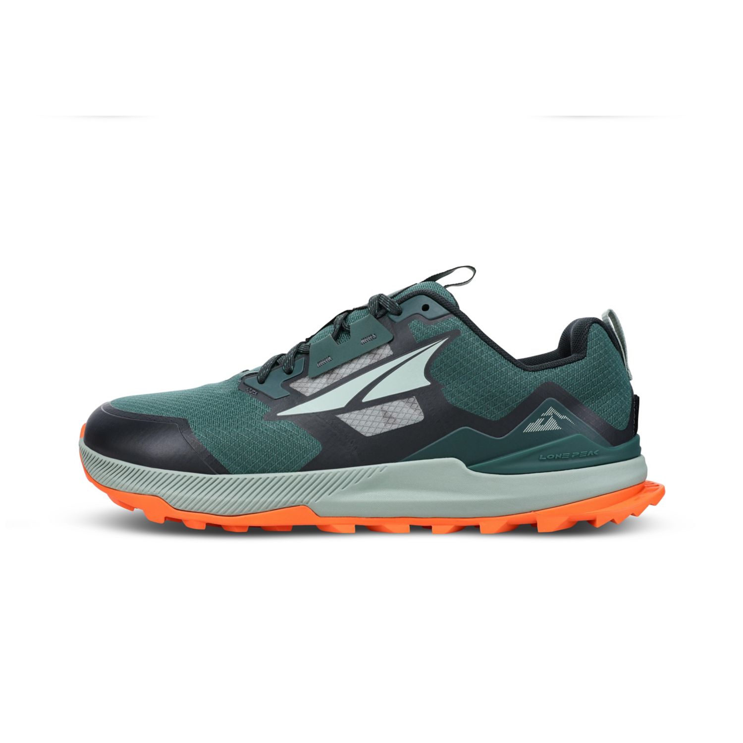 Altra Lone Peak 7 トレイルランニングシューズ メンズ 緑 黒 オレンジ | Japan-24768539