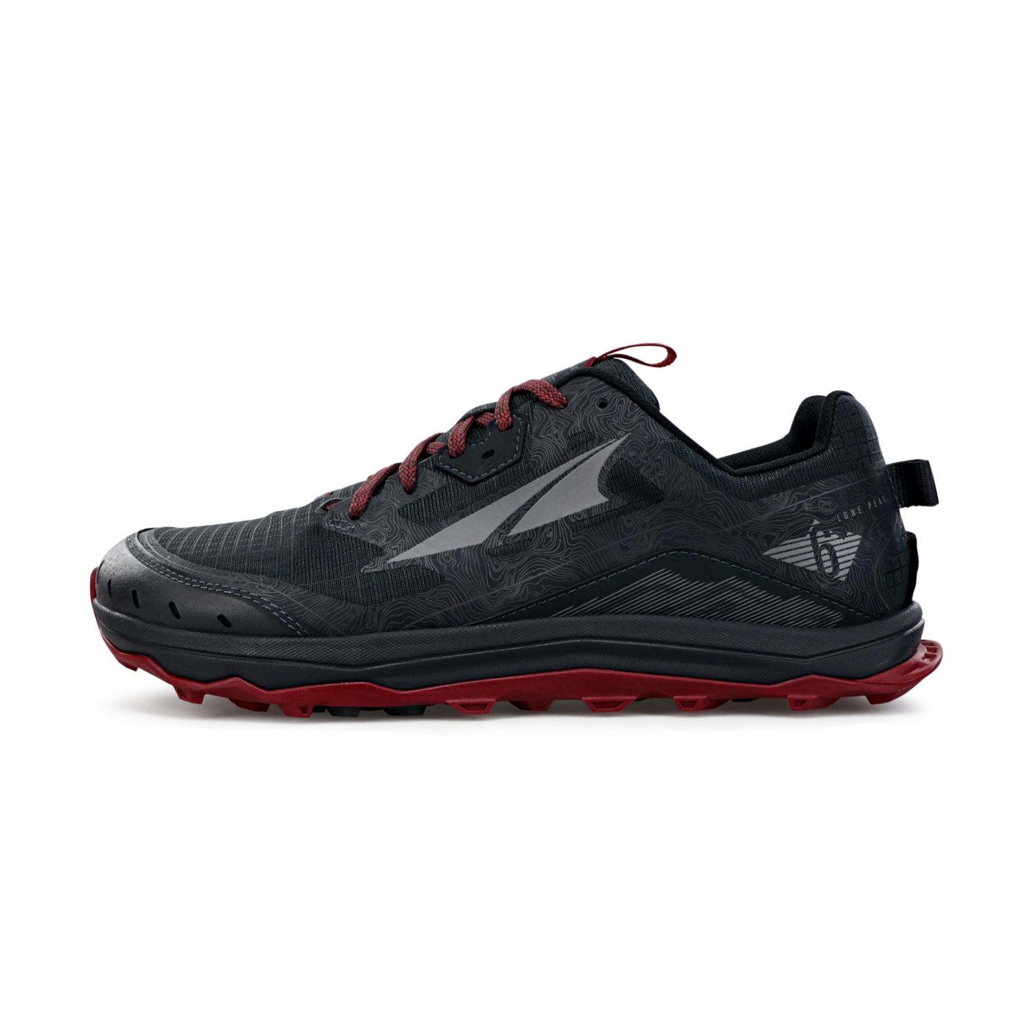 Altra Lone Peak 6 トレイルランニングシューズ メンズ 黒 グレー | Japan-96234019