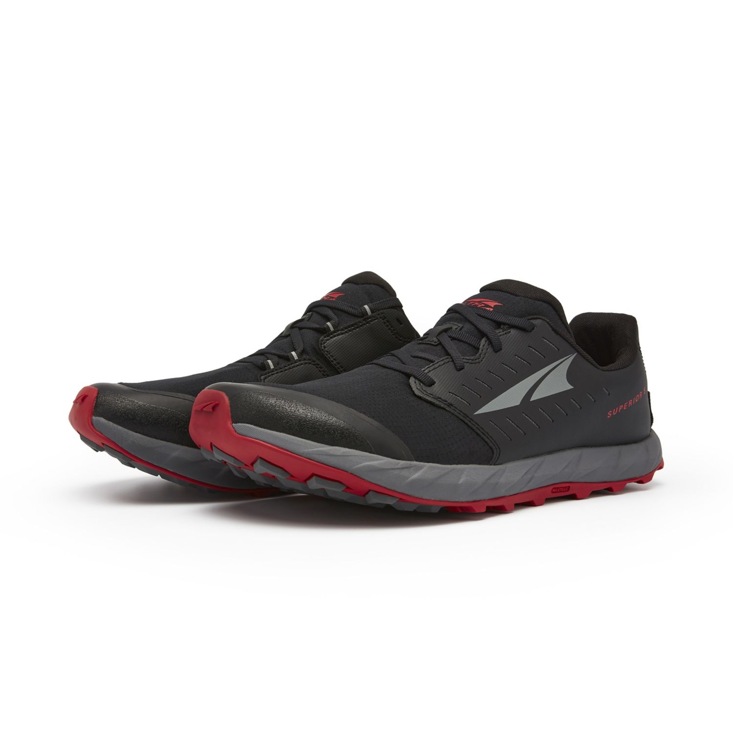 Altra Superior 5 トレイルランニングシューズ メンズ 黒 赤 | Japan-46915219